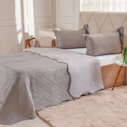 Kit Cobre Leito Queen Ultra Lisse Lisa New 230x250cm Roccia