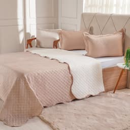 Kit Cobre Leito Solteiro Ultra Lisse Lisa New 160x220cm Beach