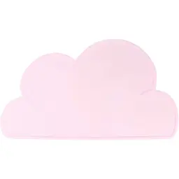 Lugar Americano para Bebê Nuvem Silicone Impermeável 47x26cm Rosa