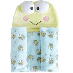 Manta com Capuz Coral Fleece Turma da Hello Kitty 75x90cm Keroppi