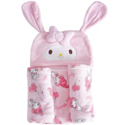 Manta com Capuz Coral Fleece Turma da Hello Kitty 75x90cm My Melody
