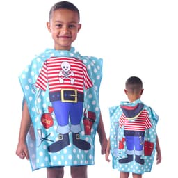 Poncho de Praia Kids com Capuz Kids Pirata