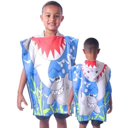 Poncho de Praia Kids com Capuz Kids Tubarão