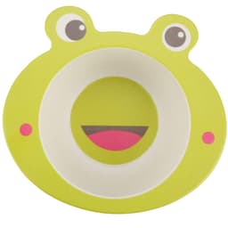Prato Decorado para Bebê Fibra de Bambu Verde