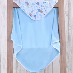 Toalha Capuz Bebê 70x70 Toque Aveludado Super Macia