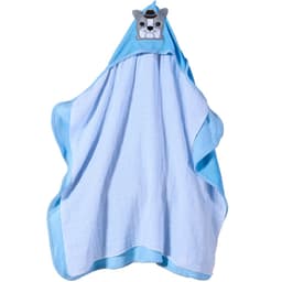 Toalha com Capuz Aplique e Forro em Fralda Toque Suave