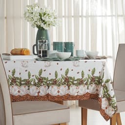 Toalha de Mesa Facile Repelente à Água 140x140cm Coffe