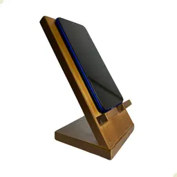 Suporte Para Celular Mesa Retro de Madeira Home Office