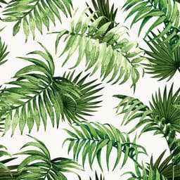 Papel de Parede Folhas Off White e Verde (950x52)