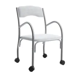 Cadeira de Escritório Interlocutor Stella Estofada Branca