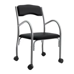 Cadeira de Escritório Interlocutor Stella Estofada Preta