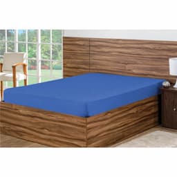 Lençol Avulso 01 Peça Casal Queen C/ Elástico Vapt-Vupt Azul - Bordados Ricardo