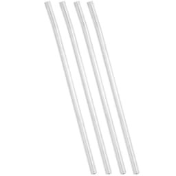 Kit 4 Canudos de Aço Inox Reutilizáveis Sustentável Retos 6,3mm 23cm