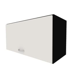 Armário Aéreo KitCubos 1 Porta Preto e Branco