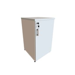 Armário de Escritório Corp 1 PT Branco e Cinza Cristal