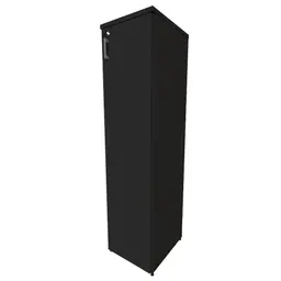 Armário de Escritório Corp 1 PT Preto 160 cm
