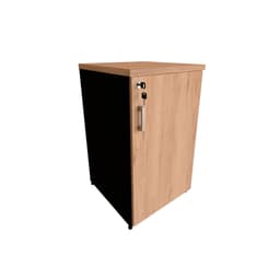 Armário de Escritório Corp 1 PT Preto e Carvalho Mel