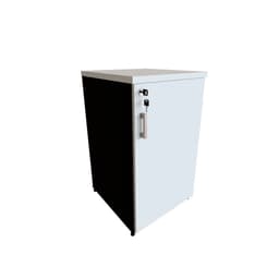 Armário de Escritório Corp 1 PT Preto e Cinza Cristal