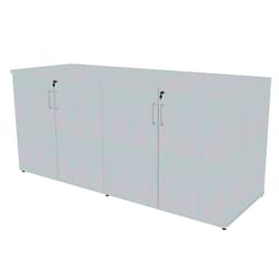 Armário de Escritório Corp 4 PT Cinza Cristal