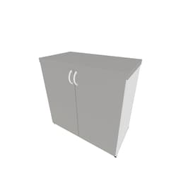 Armário de Escritório Natus 2 PT Branco e Cinza