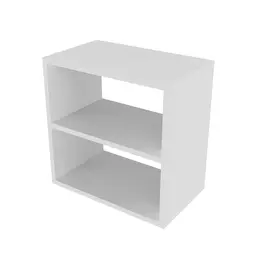 Nicho Quadrado com Prateleira Cubo I Branco