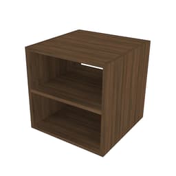 Nicho Quadrado com Prateleira Cubo II Ameixa Negra