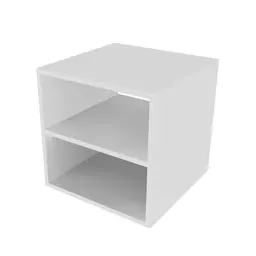 Nicho Quadrado com Prateleira Cubo II Branco