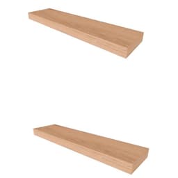 Conjunto com 2 Prateleiras Corp Carvalho Mel 40 cm