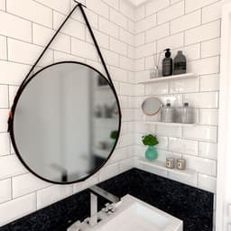 Conjunto com 3 Prateleiras Deven Branco 50 cm