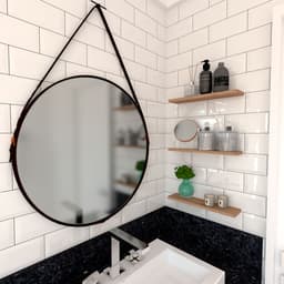 Conjunto com 3 Prateleiras Deven Carvalho Mel 50 cm