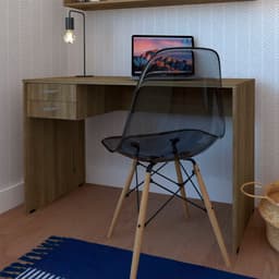 Conjunto de Mesa com Gaveteiro de Escritório Arvo Carvalho Mel