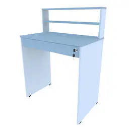 Escrivaninha KitCubos 1 GV Branca e Cinza Cristal