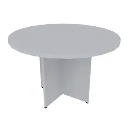 Mesa de Jantar Redonda Natus40 Cinza Cristal 120 cm