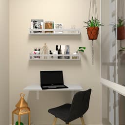 Mesa para Notebook Dobrável KitCubos Cinza Cristal 80 cm