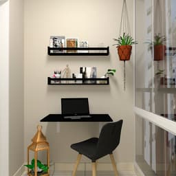 Mesa para Notebook Dobrável KitCubos Preta 60 cm