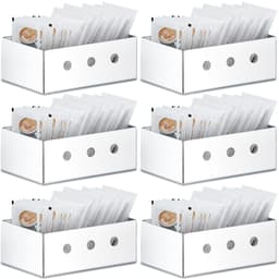 6 Suportes Para Sachês Aço Inox Porta Saches Açúcar Adoçante