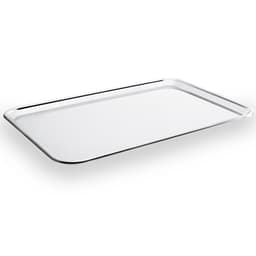 Bandeja Retangular De Aço Inox 48cm Para Servir Brinox