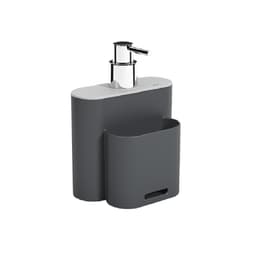 Dispenser Flat 500 ml Cinza Claro e Cinza Escuro