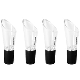 Kit 4 Funil Aerador para Garrafa de Vinho Acessórios para Vinho e Espumante Brinox