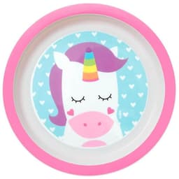 Pratinho para Bebê Animal Fun Buba 21cm Unicórnio Prato Infa