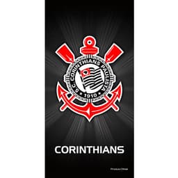 Toalha De Banho Corinthians Veludo 100% Algodão Oficial 70x140 Qualidade Premium