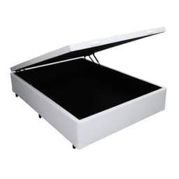Base para Cama Box Casal Érica com Baú Branca