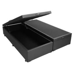 Base para Cama Box King Érica com Baú Preta