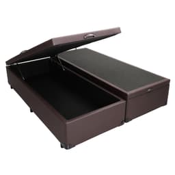 Base para Cama Box Queen Érica com Baú Tabaco
