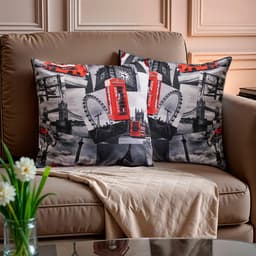 Kit 2 Capas de Almofadas Londres 45x45cm Cama inBox