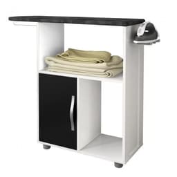 Tábua de Passar com Porta Dakar CHF Moveis Branco/Preto