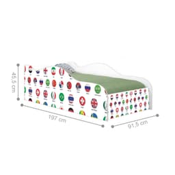 Cama Fun Futebol Seleção Solteiro Com Colchão