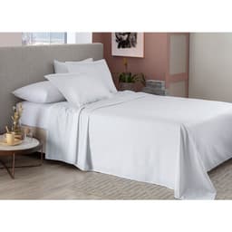Jogo de Cama King 4 Peças Essecial Neo Branco