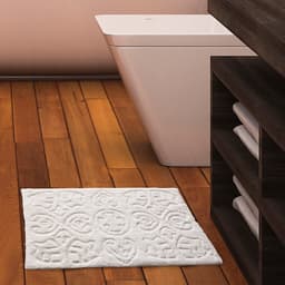 Tapete Neo Cotton Etnia 60cmx40cm Branco Camesa