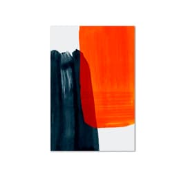 Quadro Decorativo Abstrato Vibrante com Moldura Caixa, na posição Vertical, ideal para ambiente de Sala, Quarto, Escritorio, Salas de Reunião e Hall (100x70 cm)